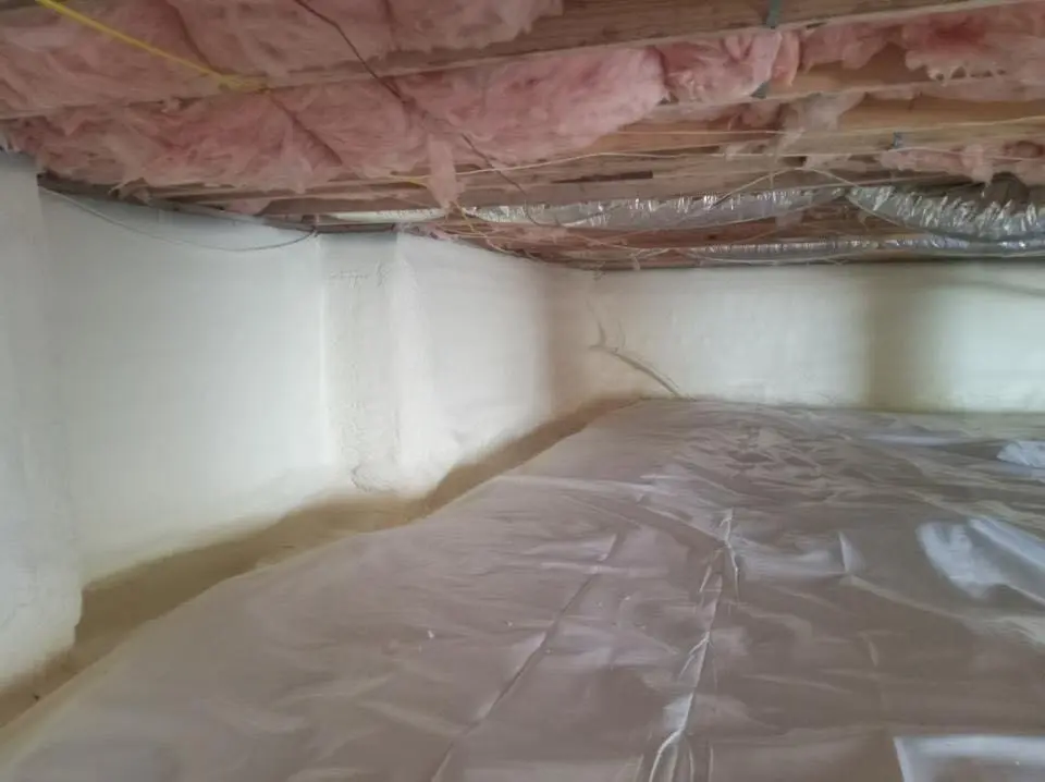 Crawl space encapsulation with closed-cell spray foam for Roof Maintenance in Montrose-Ghent